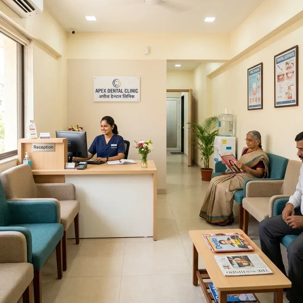 Clinic reception used in the illustrative Example Dental Clinic website