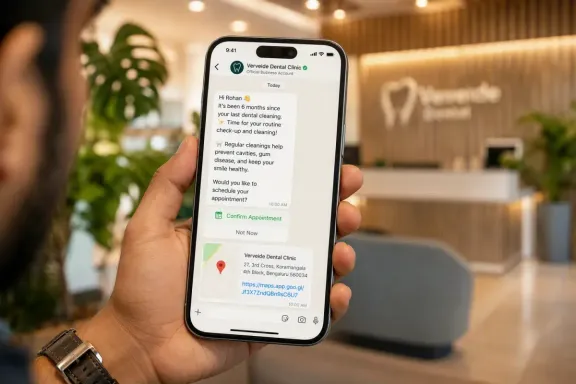 Automated 6-Month Dental Recall WhatsApp Confirmation