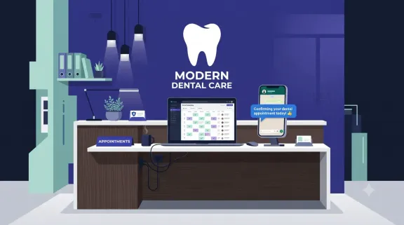 Modern Dental Clinic automated front desk operations workflow